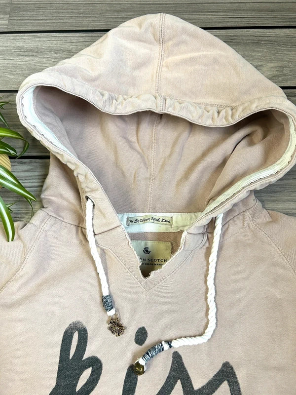 Maison Scotch hoodie “Kiss & A-muse” – oudroze (maat M)