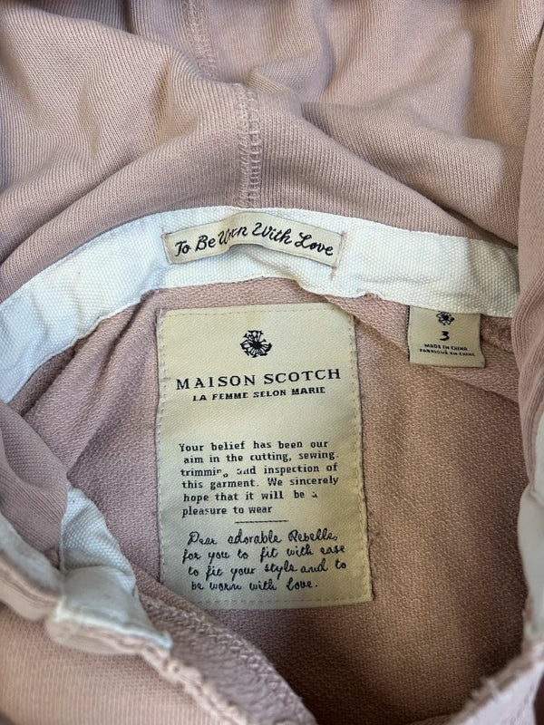 Maison Scotch hoodie “Kiss & A-muse” – oudroze (maat M)