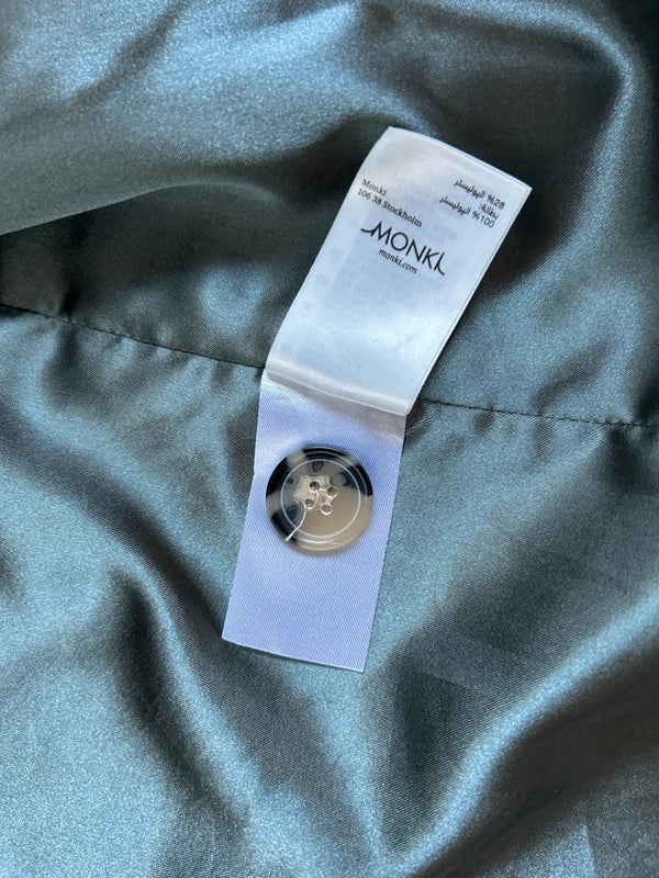 Monki lange trenchcoat – kaki groen (maat S)