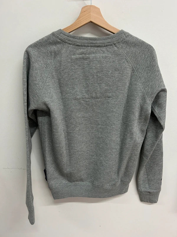 Superdry University Glitter sweater – grijs (maat XS)