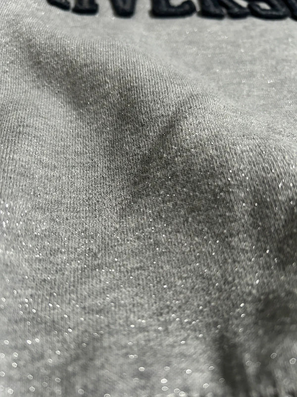 Superdry University Glitter sweater – grijs (maat XS)