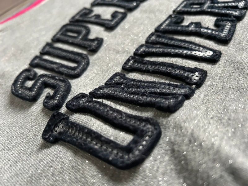 Superdry University Glitter sweater – grijs (maat XS)