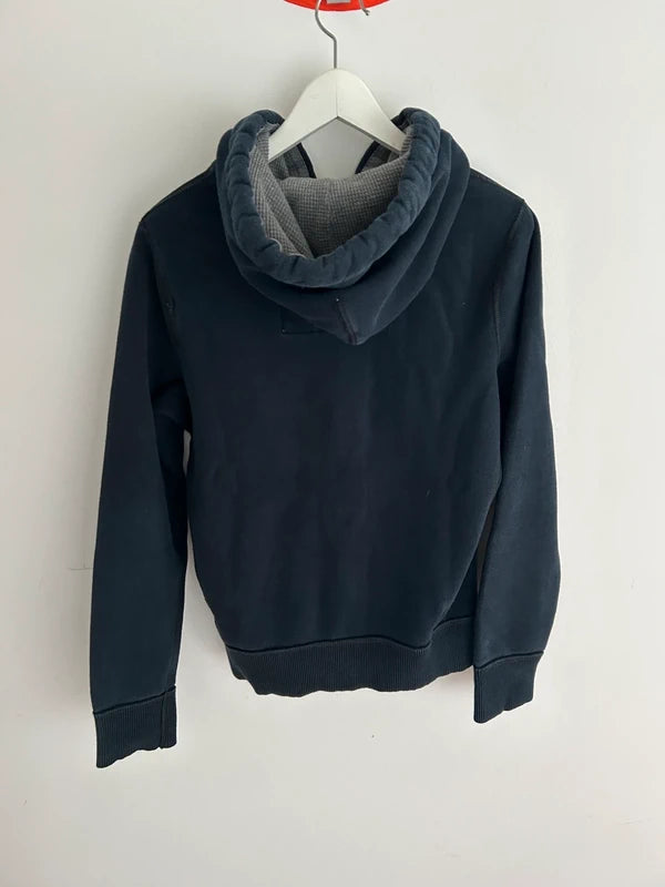 Abercrombie & Fitch hoodie met rits – donkerblauw (maat S)
