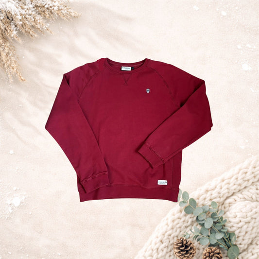 Black and Gold Antwerp sweater – bordeaux (maat L)