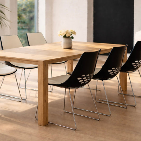 Set van 6 • Calligaris Jam Designstoelen | Italiaanse designklassieker | Zwart-wit