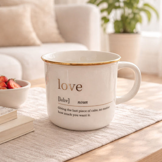 ☕ J-Line Message Mug “Love” – Nieuw in doos