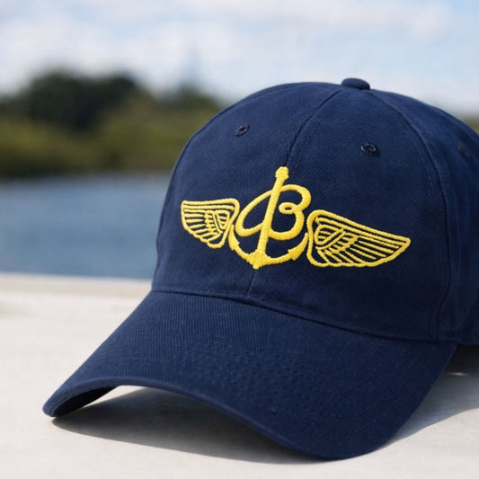 🧢 Vintage Breitling Baseball Cap – Navy (Since 1884, Aviation Style)