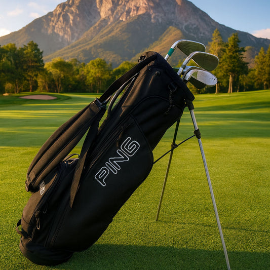 Complete dames golfset – PING ijzers & standbag + hybride | Startklaar & stijlvol
