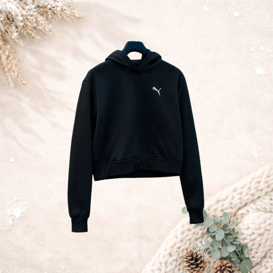 Puma cropped hoodie met DryCELL-technologie – grijs (maat M)