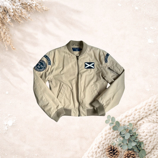 🧥 Scapa Sports bomberjack – beige (maat M)